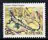 Australia 1981-83 Eastern Water Dragon 75c (perf 14.5 x 14) from Wildlife def set unmounted mint SG 801a*, stamps on , stamps on  stamps on reptiles