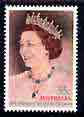 Australia 1986 Queen Elizabeth's 60th Birthday 33c unmounted mint, SG 1009*, stamps on royalty