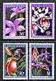 Australia 1986 Native Orchids set of 4 unmounted mint, SG 1032-35*, stamps on , stamps on  stamps on flowers, stamps on  stamps on orchids