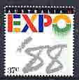 Australia 1988 Expo 88 World Fair 37c unmounted mint, SG 1143, stamps on exhibitions