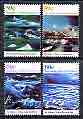 Australian Antarctic Territory 1989 Landscape Paintings by Sir Sidney Nolan set of 4 unmounted mint, SG 84-87, stamps on arts, stamps on polar