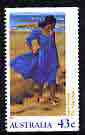 Australia 1990 Heidelberg & Heritage Art Ex 43c 'The Blue Dress' imperf x 15 1/2 unmounted mint, SG 1270a, stamps on , stamps on  stamps on arts