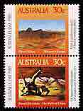 Australia 1985 Australia Day vertical se-tenant pair 30c unmounted mint, SG 961b, stamps on arts, stamps on literature