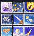 Aden - Mahra 1967 Space Research perf set of 9 fine cto used, Mi 58-66A*, stamps on , stamps on  stamps on space