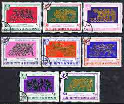 Aden - Kathiri 1967 Mexico Olympics perf set of 8 cto used, Mi 175-82A*, stamps on olympics, stamps on sport, stamps on ancient greece     