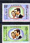 Barbuda 1973 Royal Wedding perf set of 2 unmounted mint, SG 102-103, stamps on royalty, stamps on anne & mark