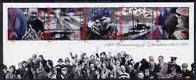 Guernsey 1995 50th Anniversary of Liberation perf m/sheet containing set of 5 unmounted mint, SG MS 671, stamps on , stamps on  stamps on , stamps on  stamps on  ww2 , stamps on  stamps on churchill, stamps on  stamps on music, stamps on  stamps on ships, stamps on  stamps on 