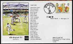 Great Britain 1998 illustrated cover for Ascot Park XI v Old England XI with special 'Cricket' cancel, stamps on , stamps on  stamps on sport, stamps on  stamps on cricket