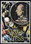 Myanmar 2002 Kings of Chess #03 (Andre Danican Philidor) perf m/sheet cto used, stamps on , stamps on  stamps on chess