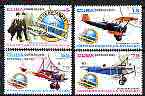 Cuba 2003 Centenary of Aviation perf set of 4 cto used*, stamps on aviation, stamps on wright, stamps on douglas, stamps on 