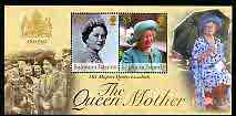 Solomon Islands 2002 Queen Mother Commemoration perf m/sheet unmounted mint, SG MS 1036, stamps on , stamps on  stamps on royalty, stamps on  stamps on queen mother, stamps on  stamps on  ww2 , stamps on  stamps on 