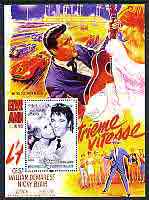 Somalia 2004 Elvis Presley #1 perf m/sheet (film poster in background), fine cto used, stamps on , stamps on  stamps on music, stamps on  stamps on personalities, stamps on  stamps on elvis, stamps on  stamps on entertainments, stamps on  stamps on films, stamps on  stamps on cinema