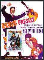 Somalia 2004 Elvis Presley #3 perf m/sheet (film poster in background), fine cto used, stamps on music, stamps on personalities, stamps on elvis, stamps on entertainments, stamps on films, stamps on cinema, stamps on motorbikes