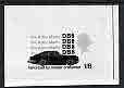 Great Britain 1966 British Technology stamp sized photographic essay proof of 1s6d The Aston Martin DB6, by Andrew Restall, minor wrinkles, stamps on technology, stamps on cars, stamps on aston martin
