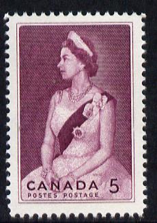 Canada 1964 Royal Visit 5c unmounted mint, SG 559*, stamps on , stamps on  stamps on royalty, stamps on royal visit