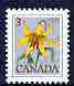 Canada 1977-86 Canada Lily 3c unmounted mint, from def set, SG 858, stamps on flowers