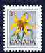 Canada 1977-86 Canada Lily 3c unmounted mint, from def set, SG 858, stamps on , stamps on  stamps on flowers