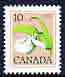 Canada 1977-86 Franklins Ladys Slipper Orchid 10c unmounted mint, from def set, SG 861, stamps on flowers, stamps on orchids