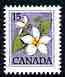 Canada 1977-86 Canada Violet 15c unmounted mint, from def set, SG 866a, stamps on flowers