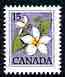 Canada 1977-86 Canada Violet 15c unmounted mint, from def set, SG 866a, stamps on , stamps on  stamps on flowers