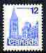 Canada 1977-86 Houses of Parliament 12c unmounted mint, from def set, SG 874b, stamps on architecture, stamps on constitutions