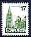 Canada 1977-86 Houses of Parliament 17c unmounted mint, from def set, SG 874d, stamps on architecture, stamps on constitutions
