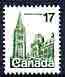 Canada 1977-86 Houses of Parliament 17c unmounted mint, from def set, SG 874d, stamps on , stamps on  stamps on architecture, stamps on  stamps on constitutions