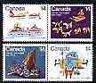 Canada 1978 Canadian Eskimos (2nd series) set of 4 (2 se-tenant pairs) SG 924-27, stamps on cultures, stamps on rowing, stamps on avaition, stamps on dogs, stamps on arts