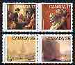 Canada 1979 Centenary of Royal Canadian Academy of Arts set of 4 (2 x se-tenant pairs) unmounted mint, SG 972-5, stamps on arts