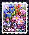 Canada 1980 Montreal International Flower Show 17c unmounted mint, SG 978*, stamps on flowers, stamps on iris, stamps on roses