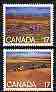 Canada 1980 75th Anniversary of Alberta & Saskatchewan Provinces set of 2 unmounted mint, SG 986-87, stamps on agriculture