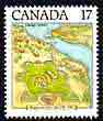 Canada 1981 Bi-cent of Niagara-on-the-Lake (town) 17c unmounted mint, SG 1020, stamps on maps
