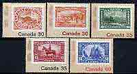 Canada 1982 Canada 82 International Philatelic Youth Exhibition set of 5 unmounted mint, SG 1037-41, stamps on stamp exhibitions, stamps on stamp on stamp, stamps on ships, stamps on horses, stamps on police, stamps on animals, stamps on beaver, stamps on stamponstamp
