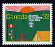 Canada 1983 Scouting in Canada 32c unmounted mint, SG 1100, stamps on scouts, stamps on maps