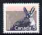 Canada 1988 Varying Hare 5c from Canadian Mammals & Architecture set unmounted mint, SG 1264, stamps on , stamps on  stamps on animals, stamps on  stamps on hares