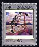 Canada 1990 Canadian Art - 3rd Series - the West Wind by Tom Thomson unmounted mint, SG 1384, stamps on , stamps on  stamps on arts, stamps on  stamps on trees