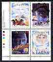 Canada 1991 Canadian Folktales se-tenant set of 4 unmounted mint, SG 1445a, stamps on literature, stamps on folklore, stamps on canoes, stamps on animals, stamps on bears, stamps on wolf, stamps on horses