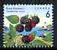 Canada 1991 Black raspberry 6c from def set unmounted mint, SG 1464, stamps on , stamps on  stamps on fruit