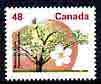 Canada 1991 McIntosh Apple 48c from def set unmounted mint, SG 1467, stamps on fruit, stamps on trees
