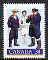 Canada 1985 75th Anniversary of Royal Canadian Navy 34c unmounted mint, SG 1189, stamps on militaria, stamps on ships