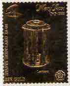 Staffa 1982 Mary Rose \A38 Lantern embossed in 23k gold foil unmounted mint, stamps on ships, stamps on history, stamps on 