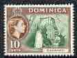 Dominica 1954-62 Bananas 10c (from def set) unmounted mint, SG 150*, stamps on fruit