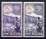 New Zealand 1954 Health - Climber perf set of 2 unmounted mint, SG 737-38, stamps on mountains, stamps on 