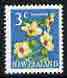 New Zealand 1967 Puarangi 3c Hibiscus (from def set) unmounted mint, SG 849, stamps on , stamps on  stamps on trees, stamps on  stamps on flowers