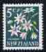 New Zealand 1967 Pikiarero 5c Clematis (from def set) unmounted mint, SG 851, stamps on flowers