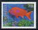 Micronesia 1993-96 Square-spotted Fairy Basslet 78c unmounted mint, SG 290, stamps on fish