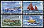 Guernsey 1974 150th Anniversary of National Lifeboat Institution perf set of 4 unmounted mint, SG 94-97, stamps on lifeboats, stamps on safety, stamps on rescue, stamps on 