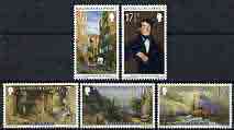 Guernsey 1980 Christmas - Peter Le Lievre Paintings perf set of 5 unmounted mint, SG 221-25, stamps on christmas, stamps on arts