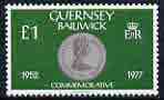 Guernsey 1979-83 Coins 1 unmounted mint, SG 196, stamps on coins