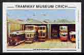 Match Box Label - Tramway Museum Crich unused and pristine, stamps on trams, stamps on transport, stamps on museums